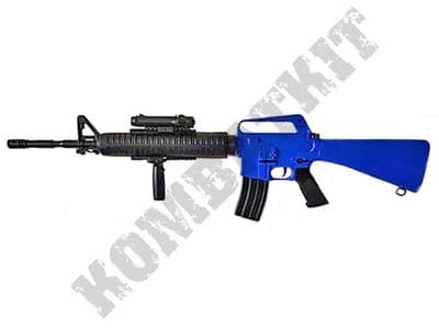 Well M16A3 BB Gun Spring Airsoft Assault Rifle Black 2 Tone