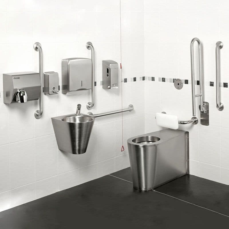 Wall Doc DTUK1630 Armourlight Vandal-Resistant Back to Wall Doc M Disabled ...