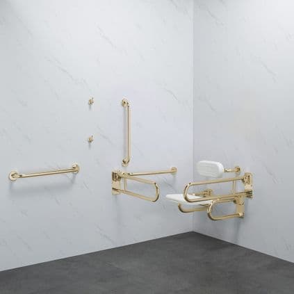 Classic Doc M Disabled Changing Room Pack - Polished Brass