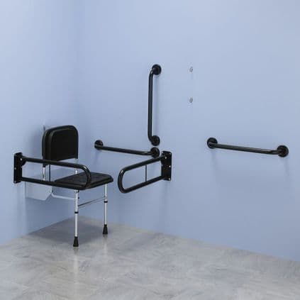Commercial Doc M Disabled Changing Room Pack - Matt Black
