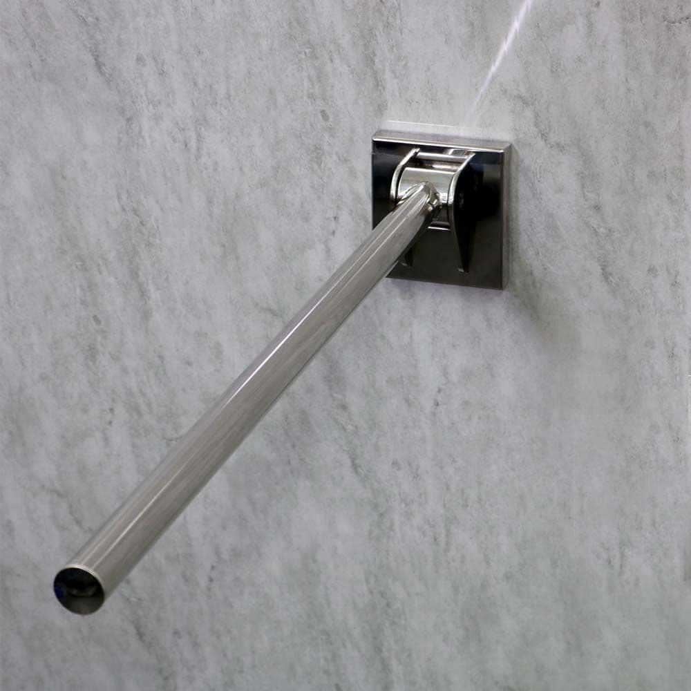 DTUK422 Designer Stainless Steel 800mm Hinged Drop Down Support Rail ...