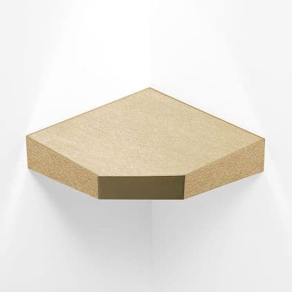 DTUK275 Doc M Corner Brushed Brass Colostomy Shelf