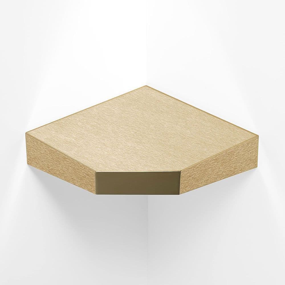 DTUK275 Doc M Corner Brushed Brass Stoma / Colostomy Shelf