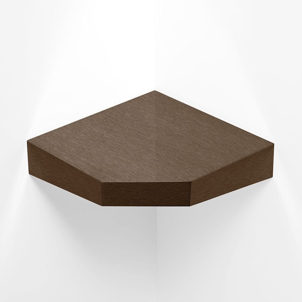 DTUK275 Doc M Corner Brushed Bronze Stoma / Colostomy Shelf