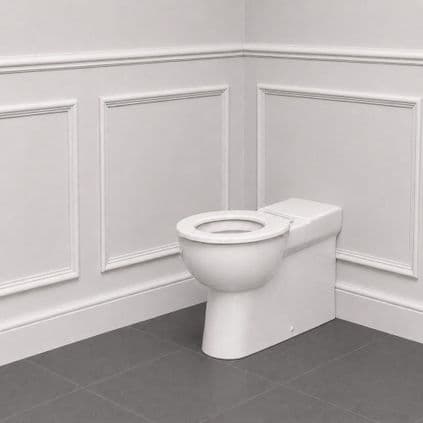 DTUK305  Doc M Back to Wall 750Mm Rimless WC pan and Seat Ring