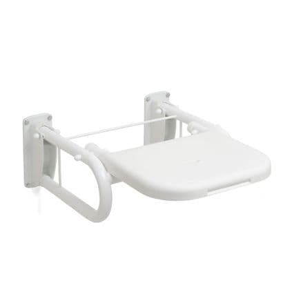 DTUK340 White Painted 650mm Projection Shower Seat