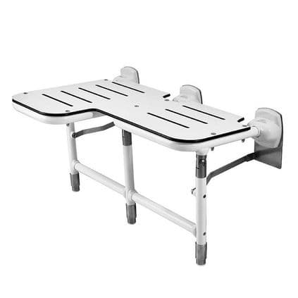 DTUK760 Wall-Mounted Bariatric Heavy Duty Fold-Up Shower Seat with Legs