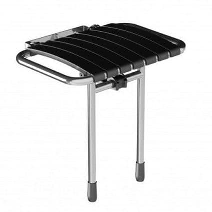 DTUK79 Wall-Mounted Bariatric Fold-Up Slatted Shower Seat with Legs