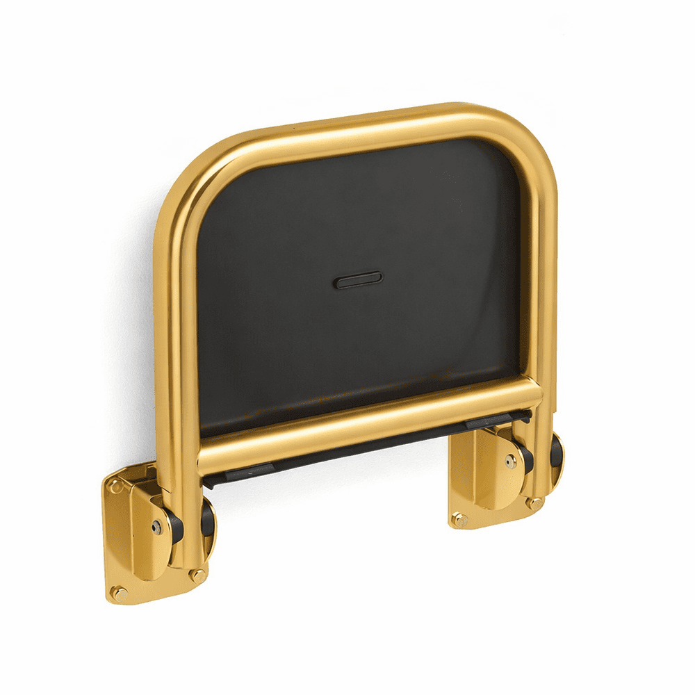 DTUK84 Modern Disabled Shower Seat in Brushed Brass