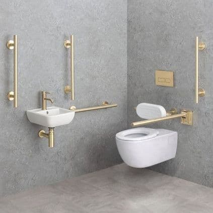 Luxury Wall-Hung Doc M Disabled Toilet Pack