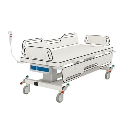 Pressalit MSCT1 Electrically Height-Adjustable 1700mm Shower Change Trolley