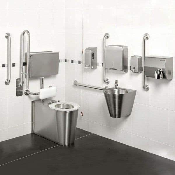 Armourlight Vandal-Resistant Low Level Doc M Disabled Toilet Pack