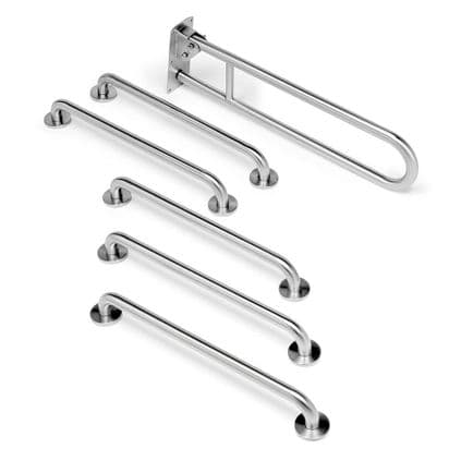 STAINLESS STEEL GRAB RAILS AND SUPPORT ARMS