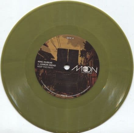 *GREEN VINYL* King Dubear ft. Junior Dread - Keep The Faith / Dub (Moonshine Recordings) 7