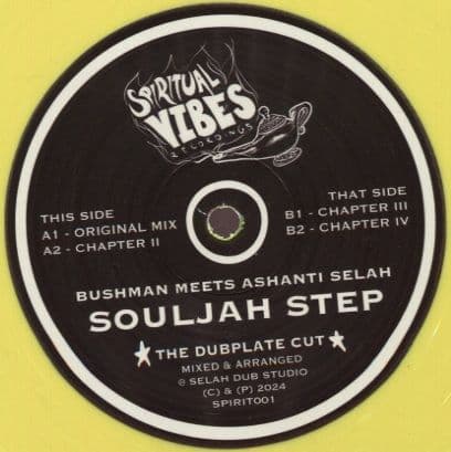 *YELLOW VINYL* Bushman Meets Ashanti Selah - Souljah Step Original Mix (Spiritual Vibes) 12