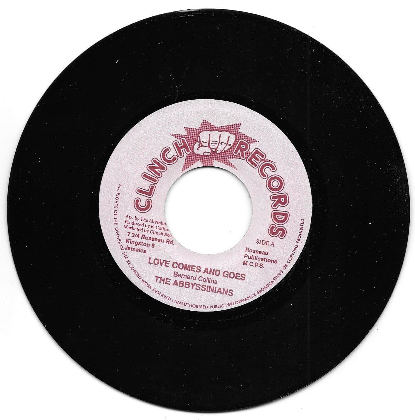REGGAEレコードABYSSINIANS / LOVE COMES&GOES The Abbysinians – Love Comes And Goes – Vinyl (Blue Label, 7