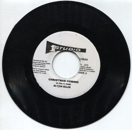 Alton Ellis - Christmas Coming / Jackie Mittoo - Ghetto Organ (Studio One) JA 7