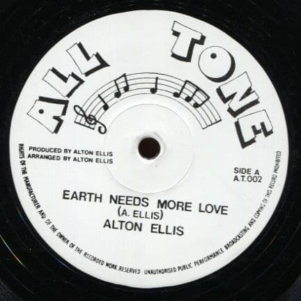 Alton Ellis -  Diverse Doctoring  / Earth Needs More Love (All Tone) 12