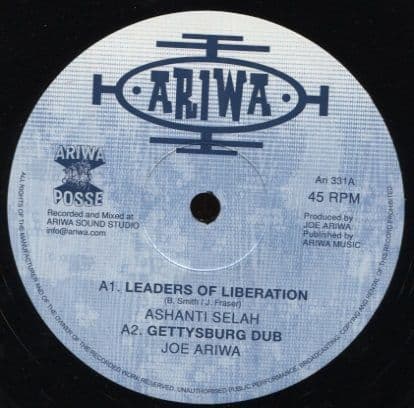 Ashanti Selah - Leaders Of Liberation / Joe Ariwa - Gettysburg Dub ...