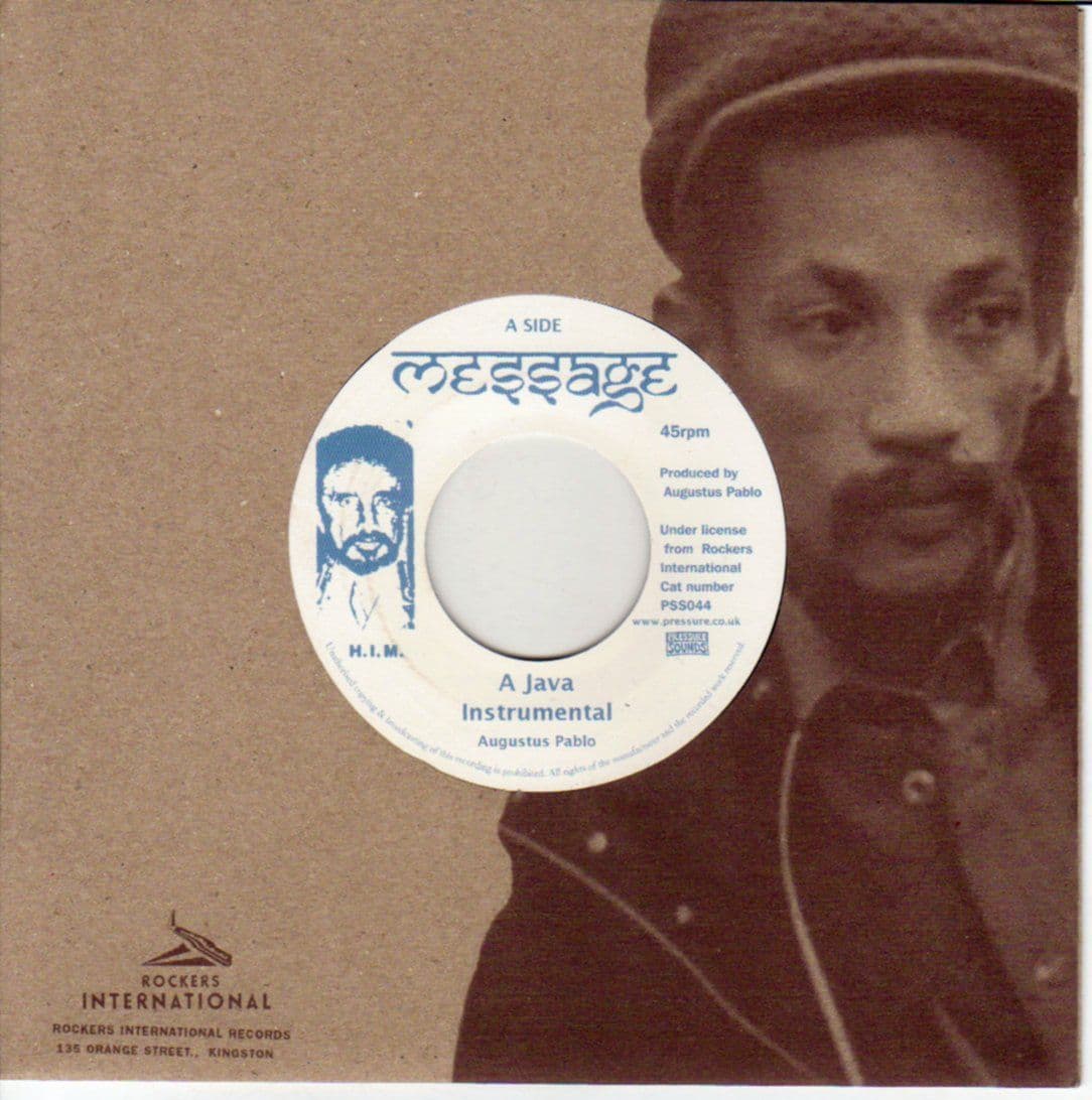 Augustus Pablo - A Java / A Fool Says Dub Pressure Sounds UK 7