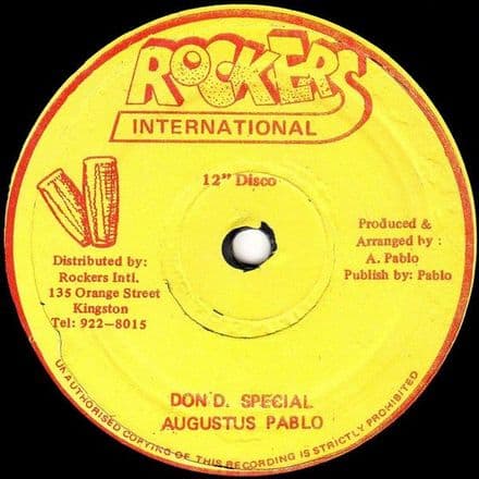 Augustus Pablo - Pablo In The Dance / Don D. Special (Rockers International) 12