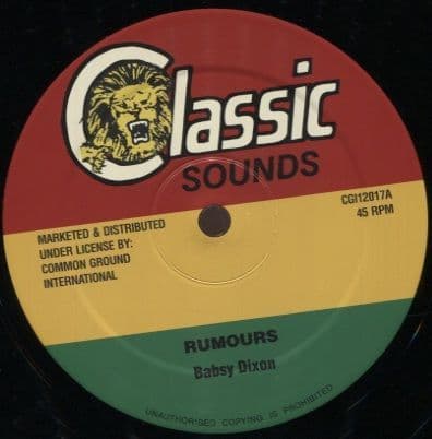 Babsy Dixon - Rumours / It's Too Late (Classic Sounds) 12