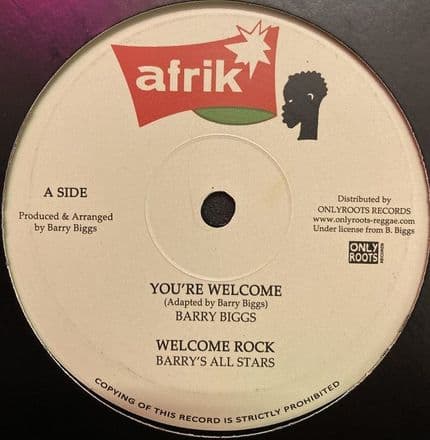Only Roots Records Barry Biggs - You re Welcome / Robbie Lyn - Welcome Version Afrik ...