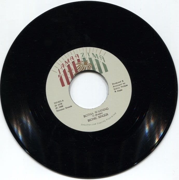 Bionic Singer - Botha Warning / Warning To Botha Jamaazima 7