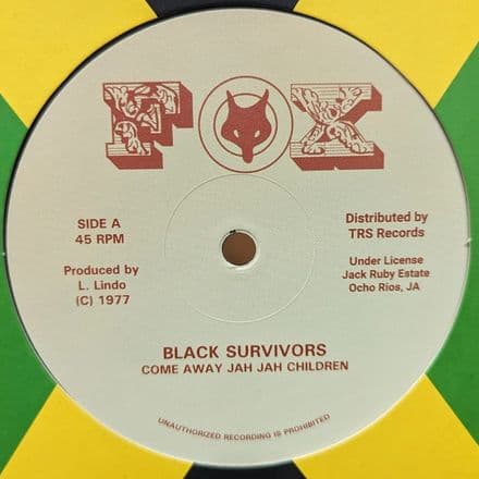 Black Survivors - Come Away Jah Jah Children (Fox / TRS) 12