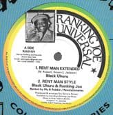 Black Uhuru - Rent Man / Ranking Joe - Rent Man Style / Dub (Ranking Joe Universal) 12"