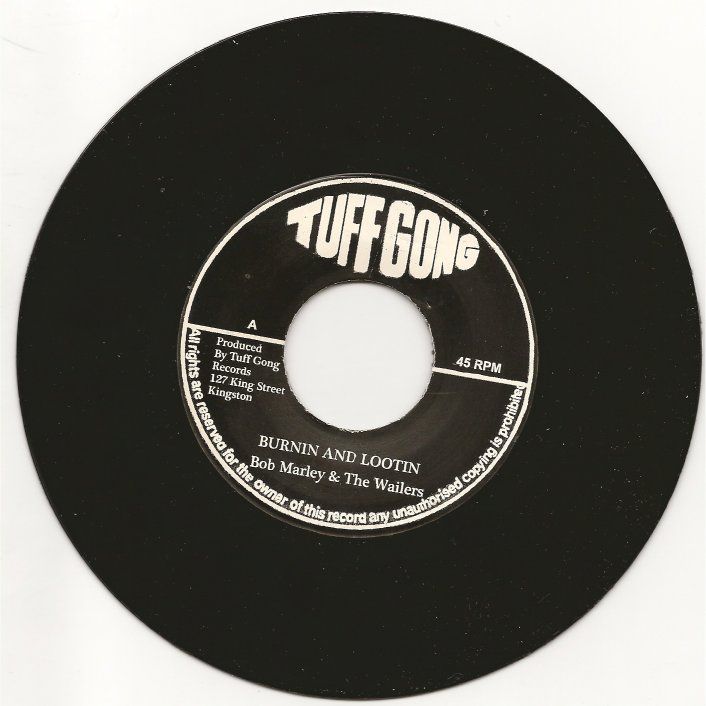 Bob Marley & Wailers - Burnin & Lootin / Rastaman Chant (Tuff Gong) 7"