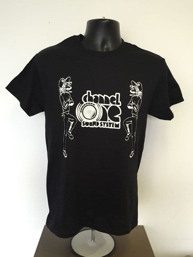 Channel One T-Shirt Original Logo - Gildan Cotton Black / white Logo ...