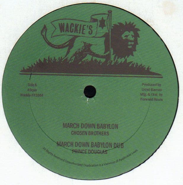 英10” Chosen Brothers March Down Babylon FR1004 WACKIES /00200 Chosen Brothers - March Down Babylon - Boomkat
