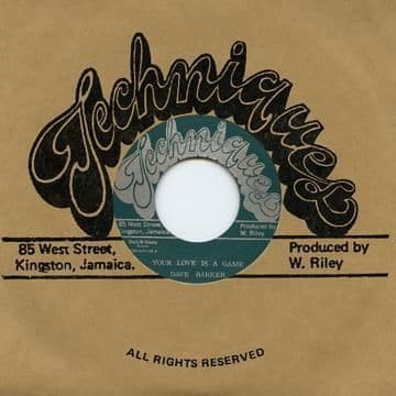 Dave Barker - Your Love Is A Game / Techniques - Lonely Man (Techniques / Dub Store Records) JPN 7