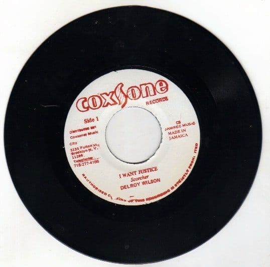 ジャマイカ7” Delroy Wilson I Want Justice / Low Minded People FC6567 Coxsone Records /00080 Delroy Wilson - I Want Justice / Low Minded People Coxsone JA 7