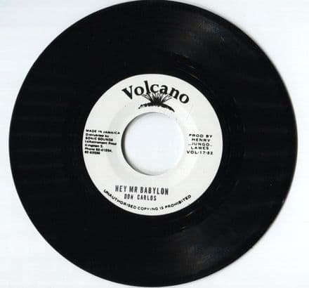Don Carlos - Hey Mr Babylon / version (Volcano) 7