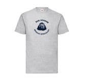 Dub Vendor Reggae Specialist T-Shirt - Round Logo - Grey / Navy in Various Sizes