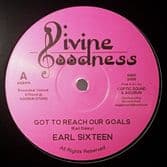 Earl Sixteen - Got To Reach Our Goals / Follow Jah Light (Divine Goodness) 12"