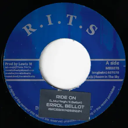 Errol Bellot - Ride On / The Inn House Crew ft Vin Gordon - The System (RITS) 7