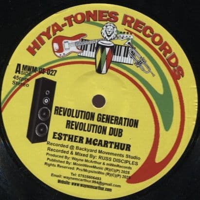 Esther McArthur & Disciples - Revolution Generation / Revolution Dub (Hiya-Tones Records) 10