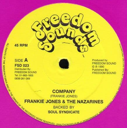 Frankie Jones & The Nazarines - Company / Phillip Frazer - Mr Wicked Man (Freedom Sounds) UK 12