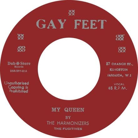 Harmonizers - My Queen / Valentines - Blam Blam Fever (Gay Feet / Dub Store Records) JPN 7