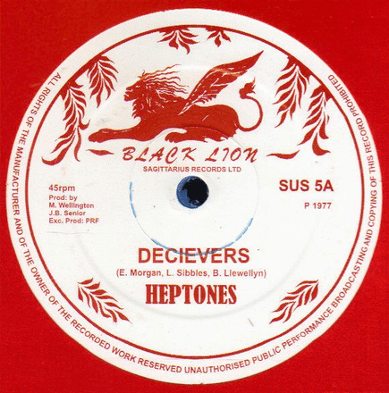 Heptones - Deceivers / Meaning of Life (Black Lion) UK 12