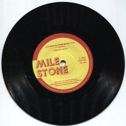 Hopeton Junior - Living In The Ghetto / Dub Mix (Mile Stone / Common Ground) 7