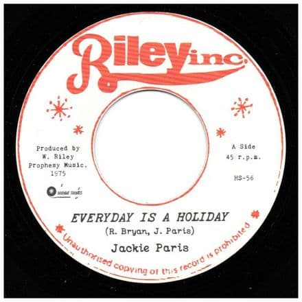Jackie Paris - Everyday Is A Holiday / Techniques AllStars - Dub (Hornin Sounds) 7