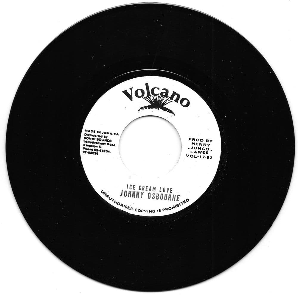 Johnny Osbourne Ice Cream Love / version Volcano 7"