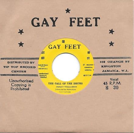 Johnny & The Attractions - The Call Of The Drums  (Gay Feet / Dub Store) JPN 7