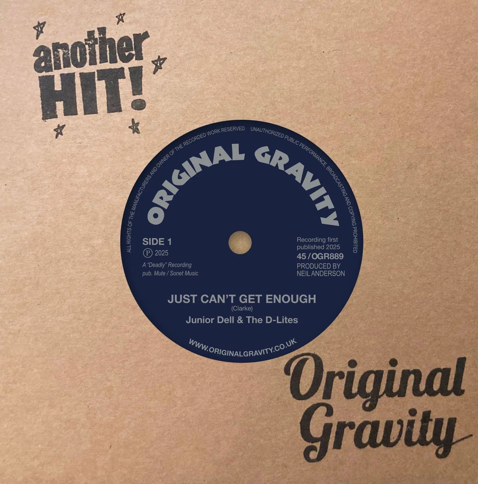 Junior Dell & The D-Lites - Just Can t Get Enough Original Gravity 7