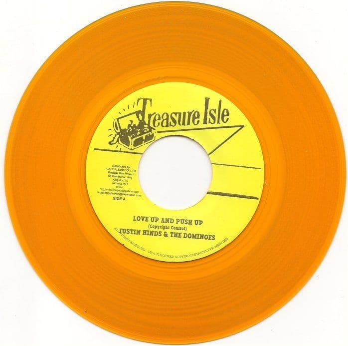 ジャマイカ7” Justin Hinds & The Dominos, Ba Love Up And Push Up / The Ark NONE TREASURE ISLE /00080 Justin Hinds & The Dominoes - Love Up & Push Up / The Ark