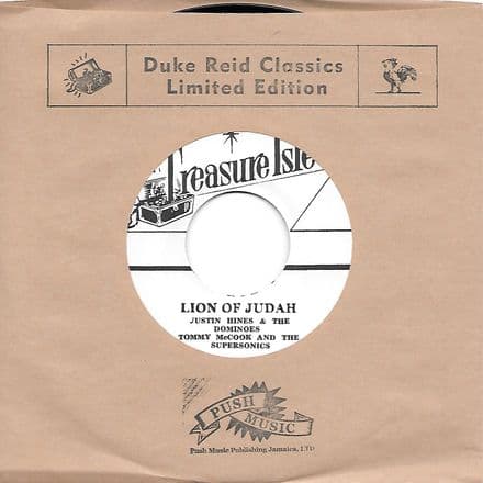 Justin Hines - Lion Of Judah / Tommy McCook - Danger Man-007 (Treasure Isle/Far East Records) JPN 7